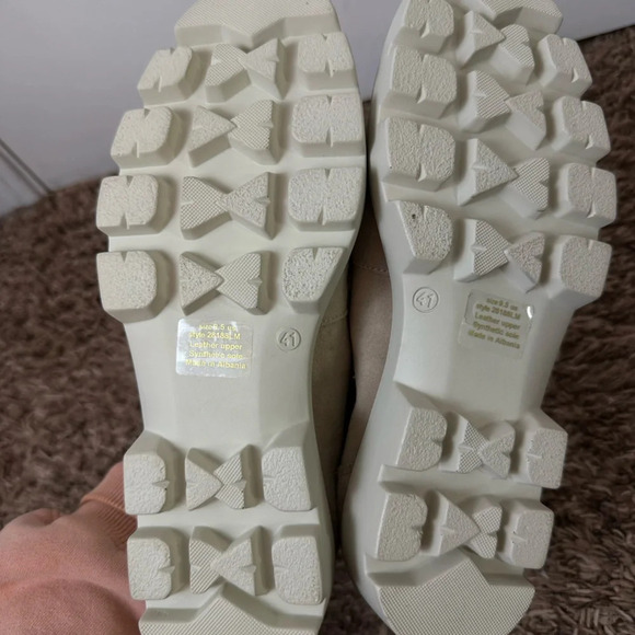 Chain chunky sole suede loafer slide on shoe size academia 41 US 10.5 - Picture 6 of 7